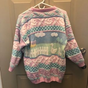 VINTAGE pastel maternity sweater